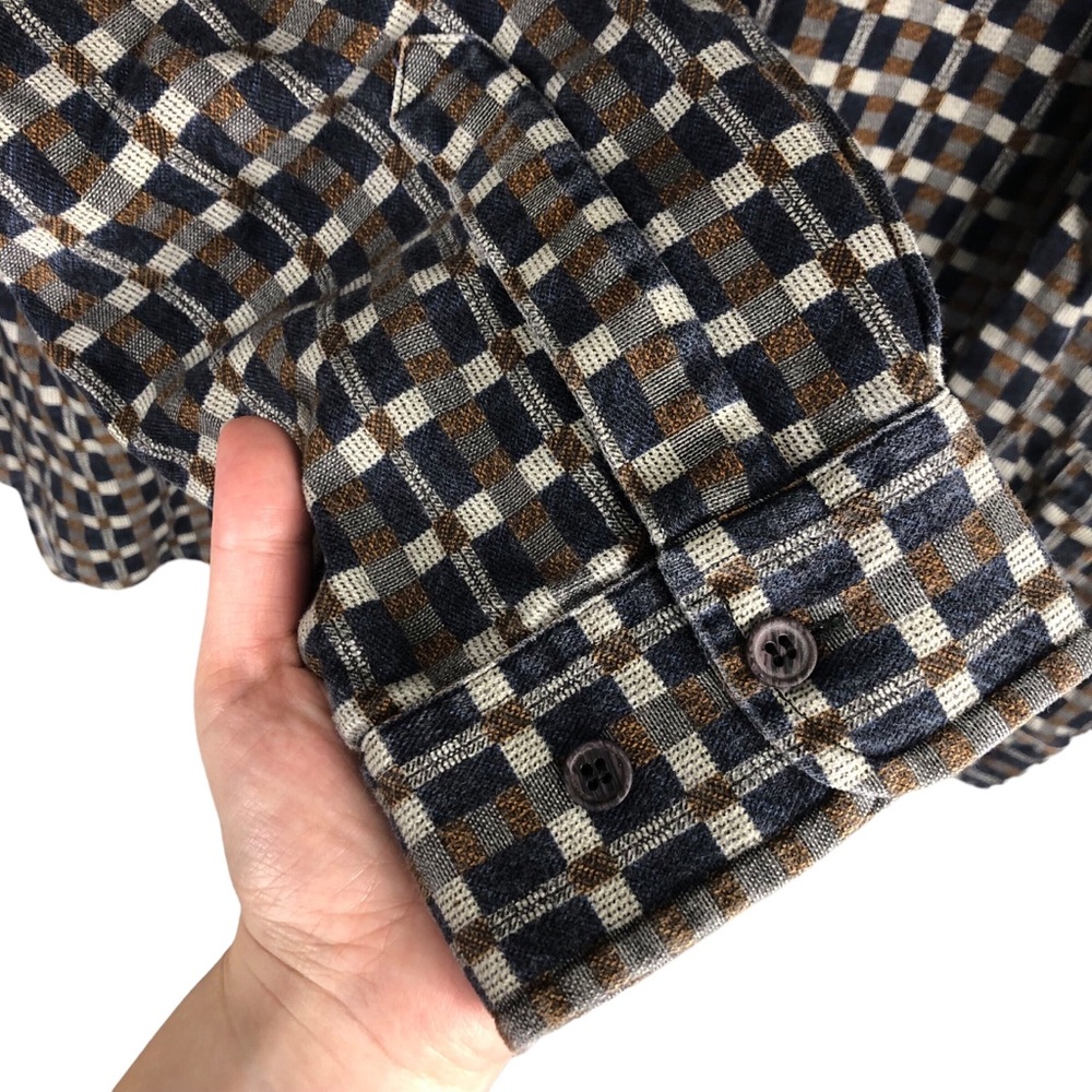 Vintage The‎ Territory Ahead XXL Button Up Shirt Plaid Heavyweight 80s 90s Retro - Picture 9 of 11